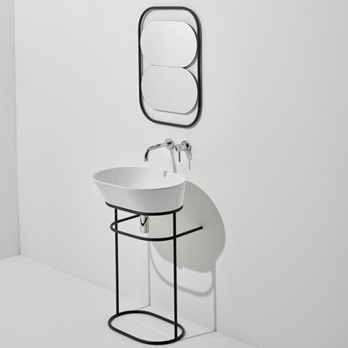 Раковина из сантехнического фаянса Simas WA 02 60х40 накладная цвет белый